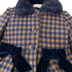 Cappotto Bimba Blu GG41I corredino e abbigliamento neonato | NANU' BABY