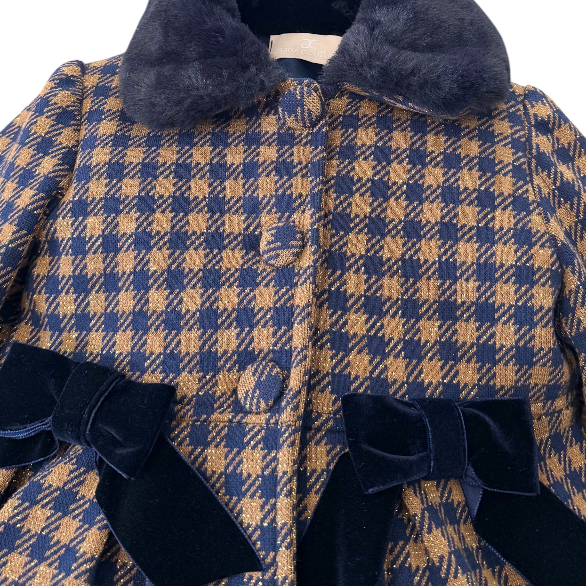Cappotto Bimba Blu GG41I corredino e abbigliamento neonato | NANU' BABY