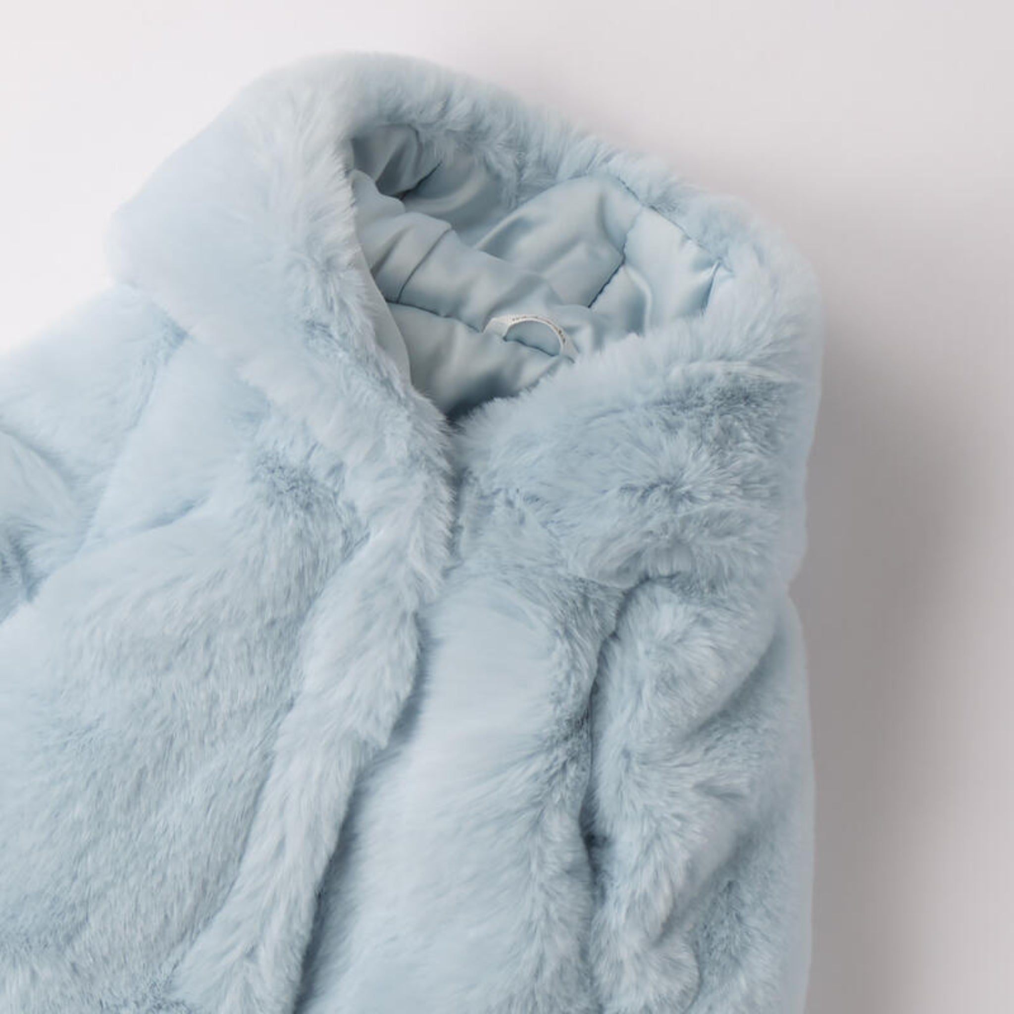Cappotto Eco - Pelle Pelliccia Bimba Bianco 3F735/3942 corredino e abbigliamento neonato | NANU' BABY