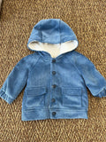 Cappotto in velluto Bimbo Azzurro 1L - GIL1L corredino e abbigliamento neonato | NANU' BABY