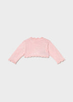 Cardigan Cotone Cerimonia Rosa 1301/54 corredino e abbigliamento neonato | NANU' BABY