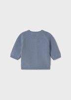 Cardigan Cotone Classico Azzurro 1393/AZ corredino e abbigliamento neonato | NANU' BABY