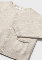 Cardigan Cotone Tricot Avorio 1311/80 corredino e abbigliamento neonato | NANU' BABY