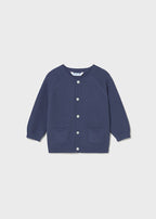 Cardigan Cotone Tricot Blu 1311/81 corredino e abbigliamento neonato | NANU' BABY