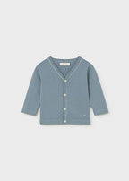Cardigan Cotone Tricot Verde 1310/75 corredino e abbigliamento neonato | NANU' BABY