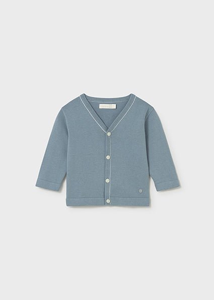 Cardigan Cotone Tricot Verde 1310/75 corredino e abbigliamento neonato | NANU' BABY