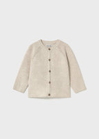 Cardigan Filo Cotone Beige 1306/53 corredino e abbigliamento neonato | NANU' BABY