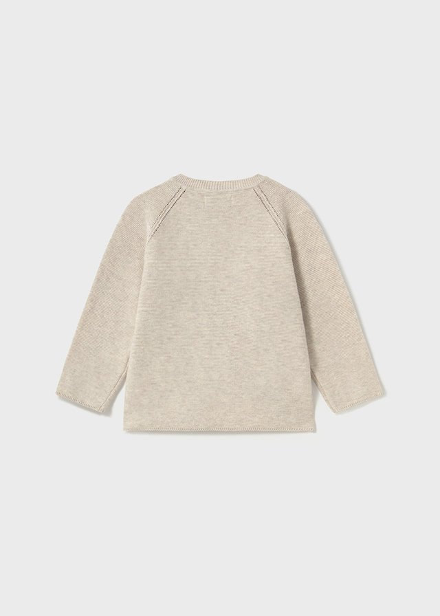 Cardigan Filo Cotone Beige 1306/53 corredino e abbigliamento neonato | NANU' BABY