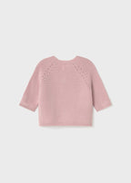 Cardigan Filo Cotone Rosa 1307/R corredino e abbigliamento neonato | NANU' BABY