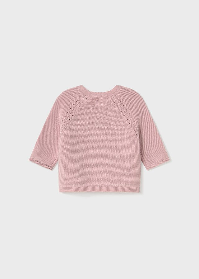 Cardigan Filo Cotone Rosa 1307/R corredino e abbigliamento neonato | NANU' BABY