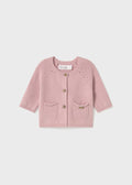 Cardigan Filo Cotone Rosa 1307/R corredino e abbigliamento neonato | NANU' BABY