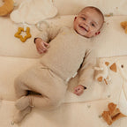Cardigan in maglia Neonato Beige CL25292001 corredino e abbigliamento neonato | NANU' BABY