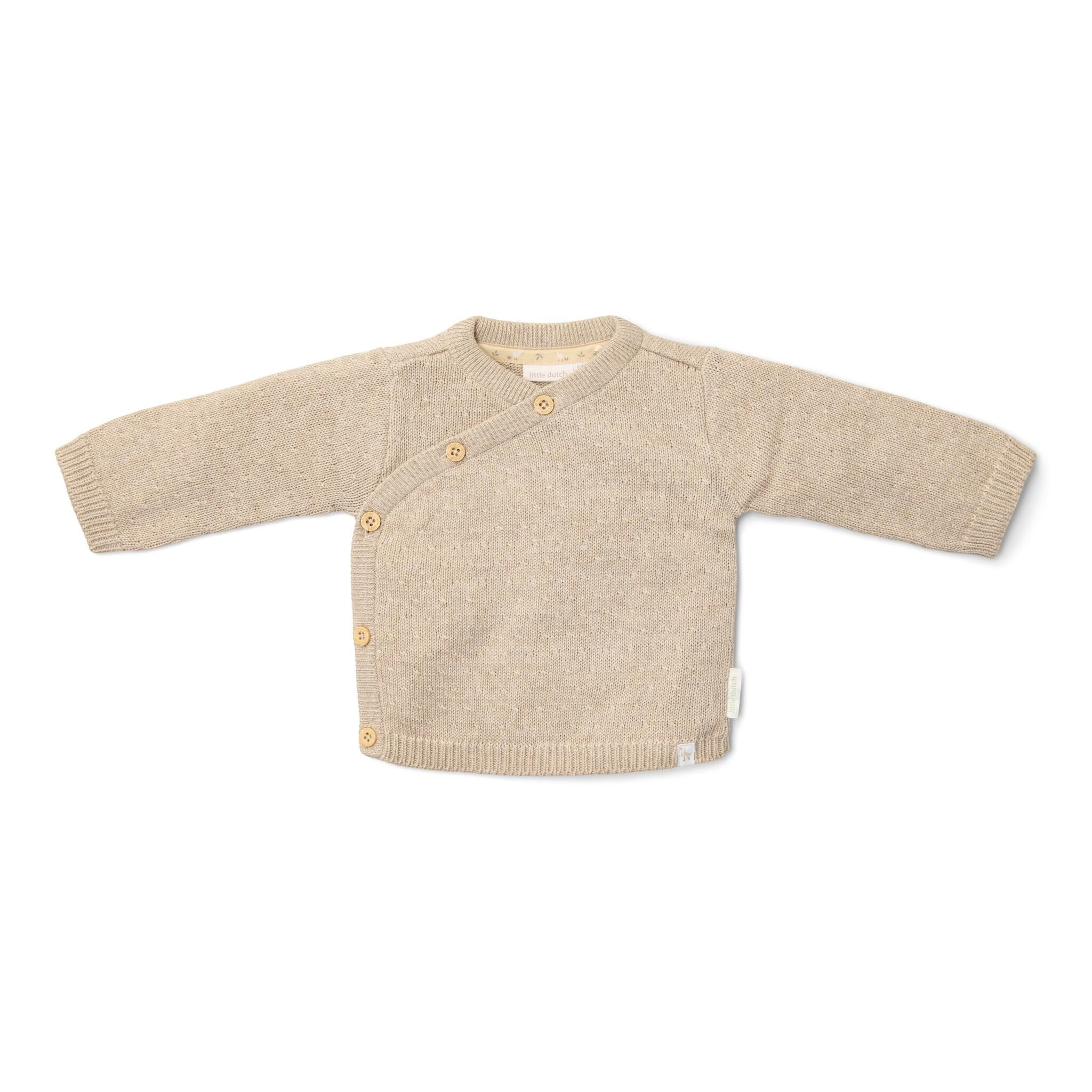 Cardigan in maglia Neonato Beige CL25292001 corredino e abbigliamento neonato | NANU' BABY