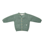 Cardigan lavorato a maglia - Amici della foresta Bimbo Verde CL25092092 corredino e abbigliamento neonato | NANU' BABY