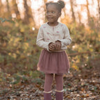 Cardigan lavorato a maglia - Giardino delle fate Bimba Avorio CL25092031 corredino e abbigliamento neonato | NANU' BABY