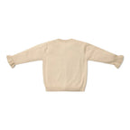 Cardigan lavorato a maglia - Giardino delle fate Bimba Avorio CL25092031 corredino e abbigliamento neonato | NANU' BABY