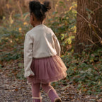 Cardigan lavorato a maglia - Giardino delle fate Bimba Avorio CL25092031 corredino e abbigliamento neonato | NANU' BABY