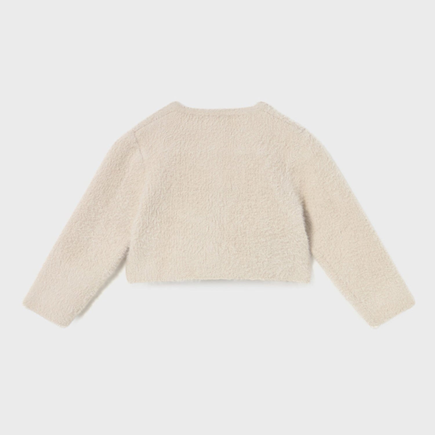 Cardigan pellicciotto Bimba Avorio 2357/62 corredino e abbigliamento neonato | NANU' BABY
