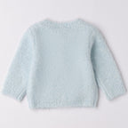 Cardigan Tricot Bouclé Taschine Bimba Bianco 3F707/3942 corredino e abbigliamento neonato | NANU' BABY