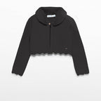 Cardigan tricot colletto pell Bimba Nero 5834/80 corredino e abbigliamento neonato | NANU' BABY