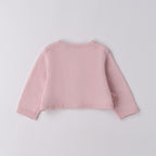Cardigan Tricot Cotone Lana Bimba Rosa 3F703/2714 corredino e abbigliamento neonato | NANU' BABY