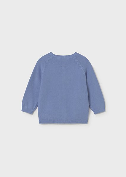 Cardigan Tricot Girocollo Turchese 1311/79 corredino e abbigliamento neonato | NANU' BABY