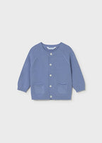 Cardigan Tricot Girocollo Turchese 1311/79 corredino e abbigliamento neonato | NANU' BABY