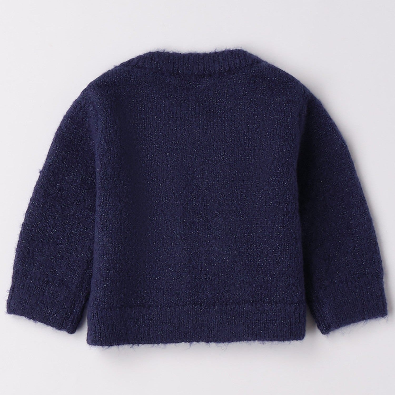 Cardigan Tricot Lurex Ruches Bimba Blu 3F706/3547 corredino e abbigliamento neonato | NANU' BABY