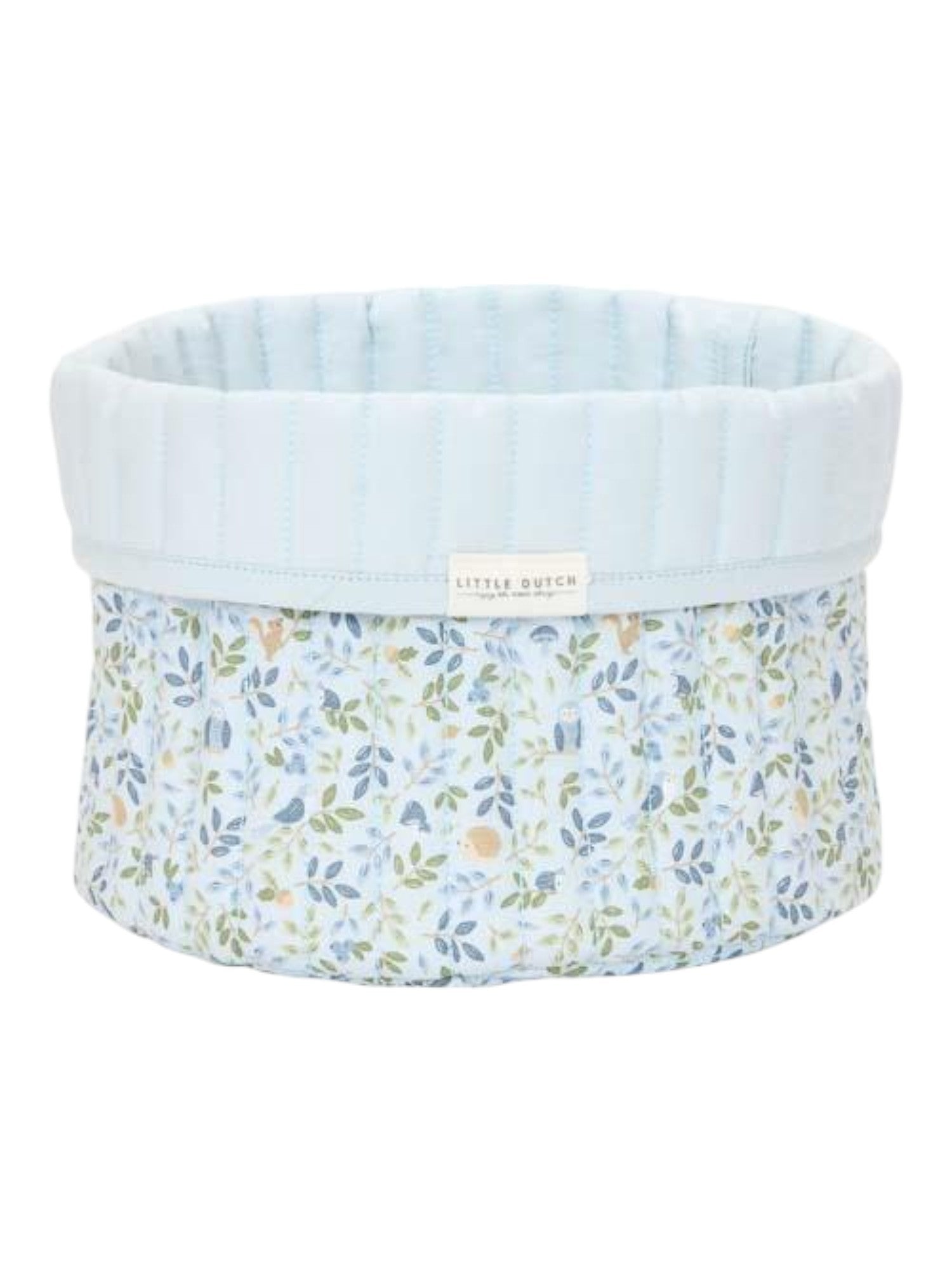 Cesto portaoggetti trapuntato piccolo Forest Adventure (reversibile) - Amici della foresta BLU TE30944030 corredino e abbigliamento neonato | NANU' BABY