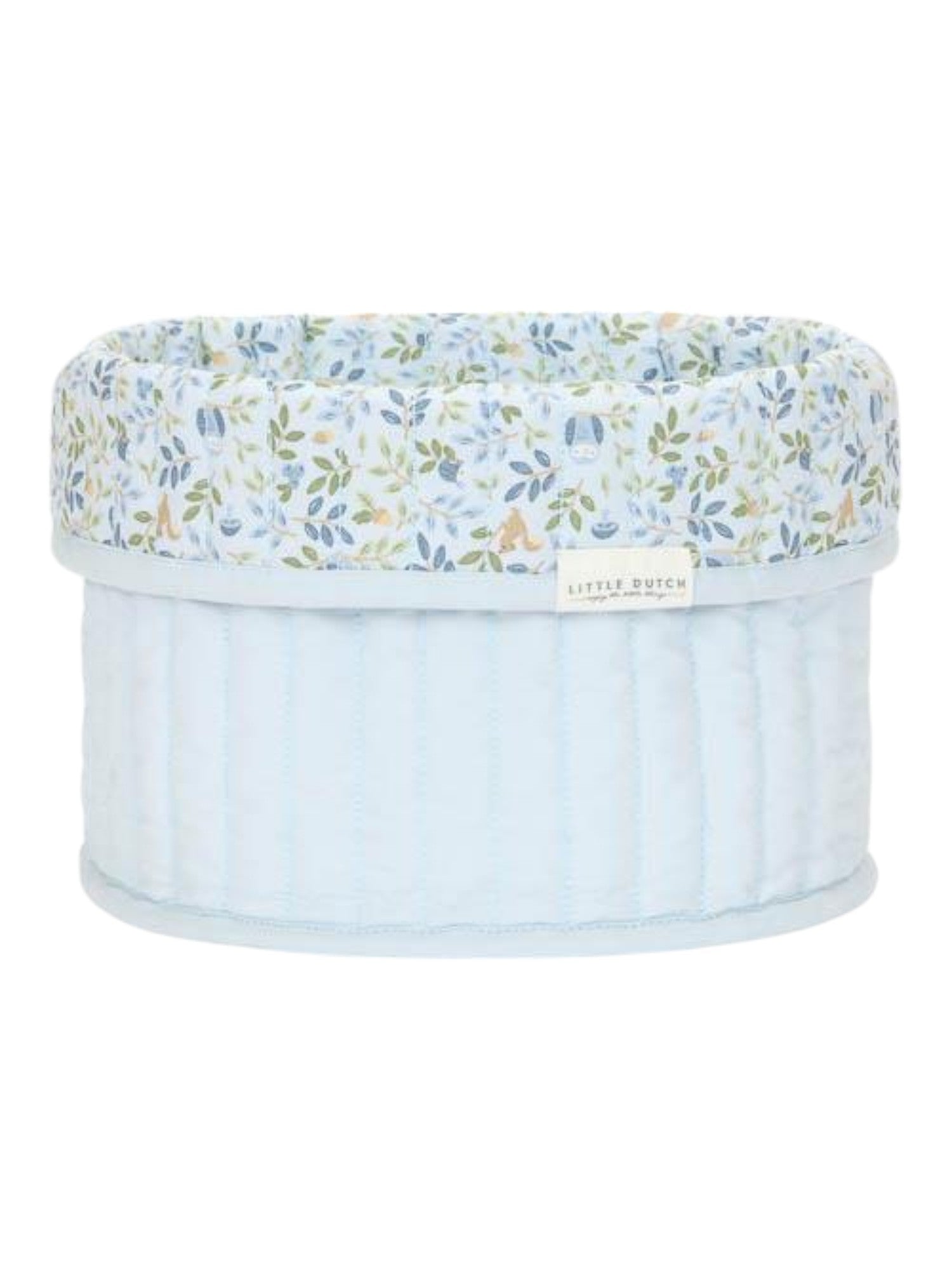Cesto portaoggetti trapuntato piccolo Forest Adventure (reversibile) - Amici della foresta BLU TE30944030 corredino e abbigliamento neonato | NANU' BABY