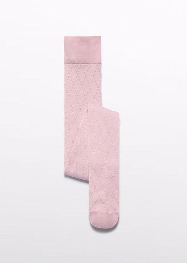Collant jacquard Rosa 5945/16 corredino e abbigliamento neonato | NANU' BABY