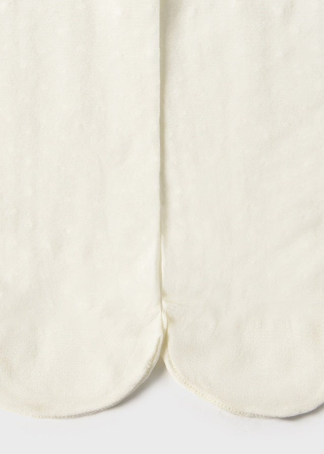 Collant Plumetis Elasticizzato Avorio 9033/37 corredino e abbigliamento neonato | NANU' BABY
