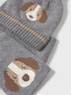 Comp.cappello e sciarpa Grigio 10018/61 corredino e abbigliamento neonato | NANU' BABY