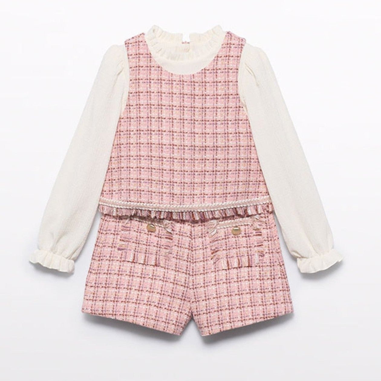 Compl. bermuda tweed Bimba Rosa 5727/8 corredino e abbigliamento neonato | NANU' BABY