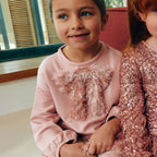 Compl. gonna frange lustrini Bimba Rosa 5539/8 corredino e abbigliamento neonato | NANU' BABY