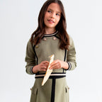 Compl. gonna tricot Bimba Verde 5544/6 corredino e abbigliamento neonato | NANU' BABY