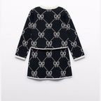 Compl. gonna tricot jacquard Bimba Nero 5538/8 corredino e abbigliamento neonato | NANU' BABY