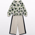Compl. pantalone leopardo pel Bimba Nero 5733/1 corredino e abbigliamento neonato | NANU' BABY