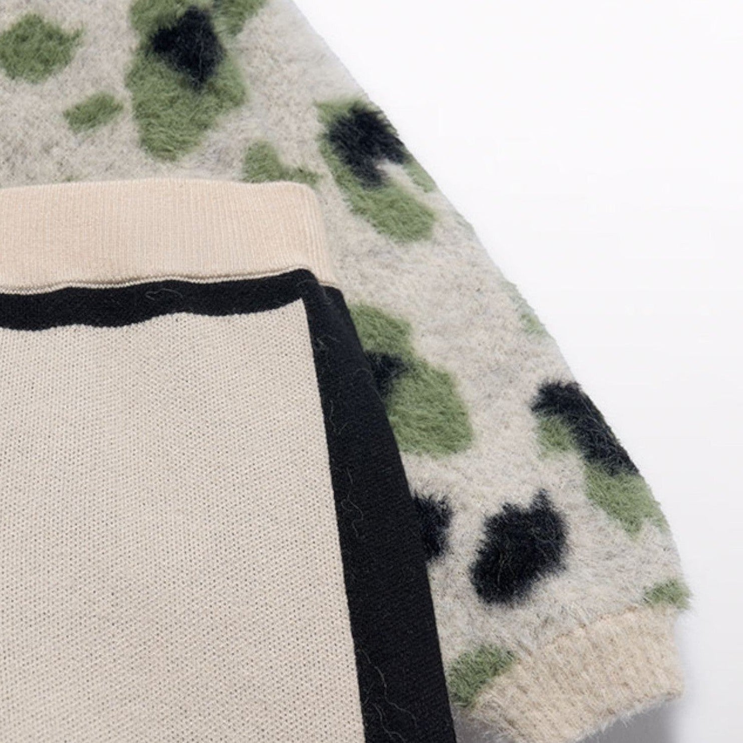 Compl. pantalone leopardo pel Bimba Nero 5733/1 corredino e abbigliamento neonato | NANU' BABY