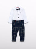 Compl. pantalone quadro punto Bimbo Blu 5704/B corredino e abbigliamento neonato | NANU' BABY
