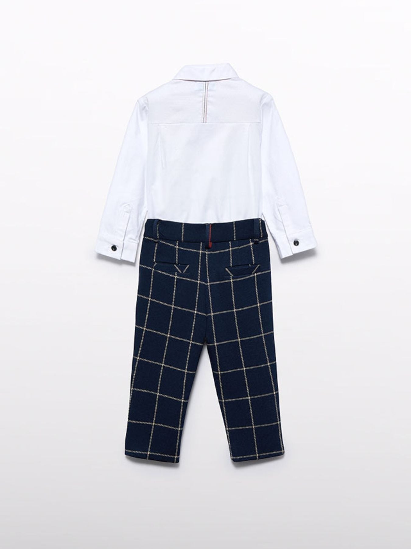 Compl. pantalone quadro punto Bimbo Blu 5704/B corredino e abbigliamento neonato | NANU' BABY