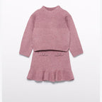 Compl. tricot gonna Bimba Rosa 5543/55 corredino e abbigliamento neonato | NANU' BABY