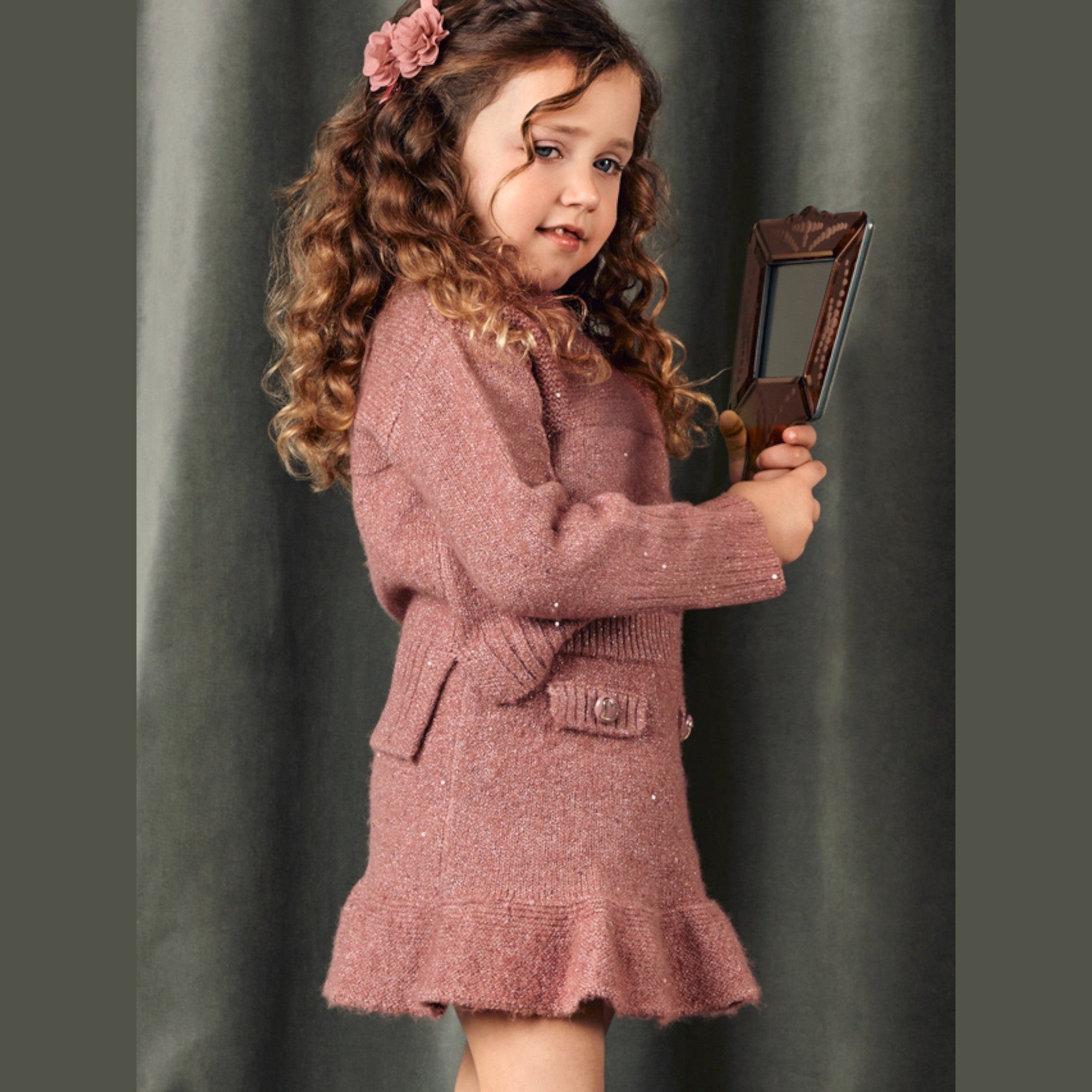 Compl. tricot gonna Bimba Rosa 5543/55 corredino e abbigliamento neonato | NANU' BABY