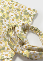 Completo Bermuda Blusa Fascia Giallo 1763/G corredino e abbigliamento neonato | NANU' BABY