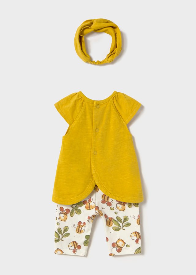 Completo Bermuda Blusa Fascia Verde 1763/V corredino e abbigliamento neonato | NANU' BABY