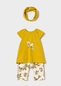 Completo Bermuda Blusa Fascia Verde 1763/V corredino e abbigliamento neonato | NANU' BABY