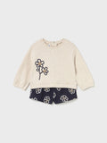 Completo bermuda jacquard Bimba Blu 2262/48 corredino e abbigliamento neonato | NANU' BABY