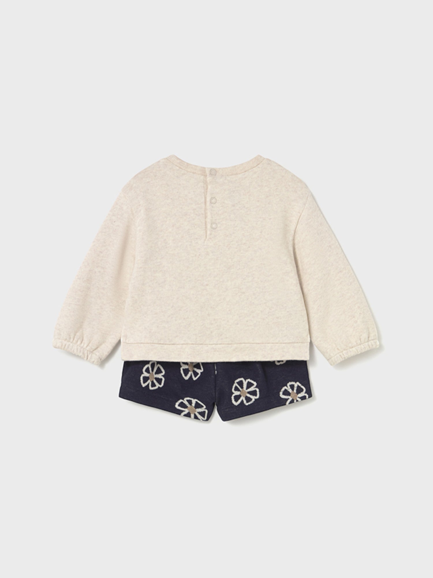 Completo bermuda jacquard Bimba Blu 2262/48 corredino e abbigliamento neonato | NANU' BABY