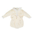 Completo Bimba Lana Vergine 100% Vaniglia Tortora IN2460/V corredino e abbigliamento neonato | NANU' BABY
