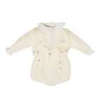 Completo Bimba Lana Vergine 100% Vaniglia Tortora IN2460/V corredino e abbigliamento neonato | NANU' BABY